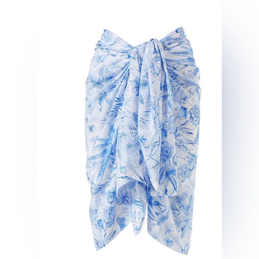 Melissa Odabash Floral Sketched Pareo